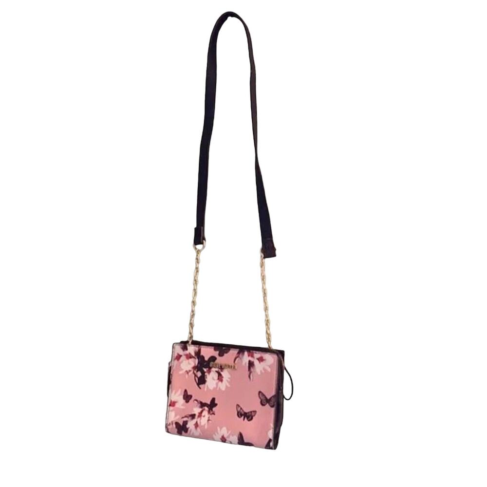 Steve Madden Y2K Pink Lily’s & Butterflies Crossbody handbag Purse